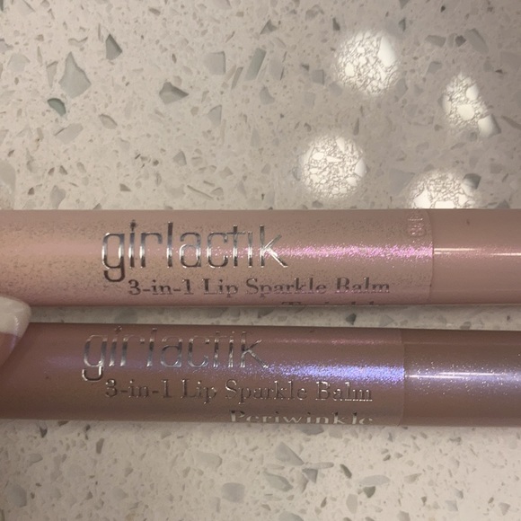 Girlactik 3 in 1 Sparkle Lip Balm Bundle in twinkle & periwinkle - Picture 2 of 3
